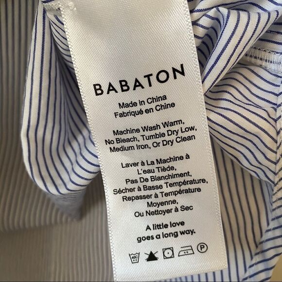 Aritiza “Babaton” Malika  Stripe Off Shoulder Top - Picture 8 of 9